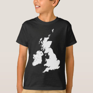 T-shirt Îles britanniques dans le blanc