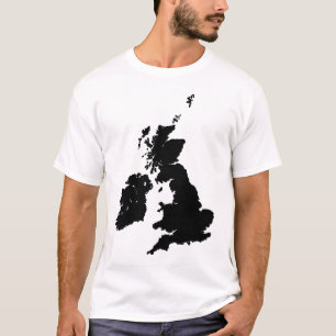 T-shirt Îles britanniques dans le noir
