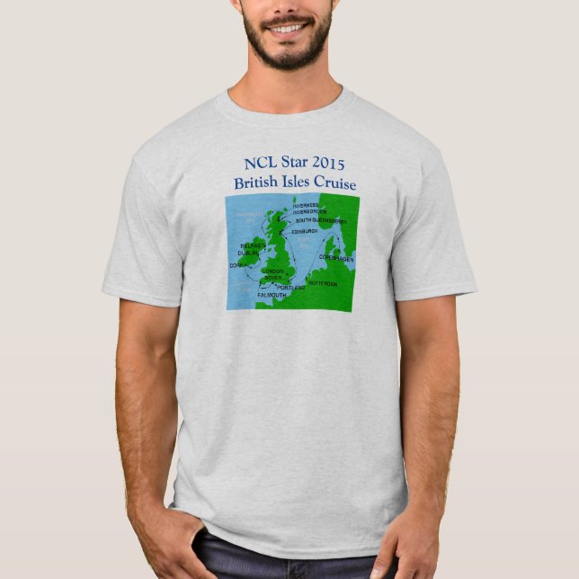 T-shirt Îles britanniques et chemise du gris TA2 (Devant)