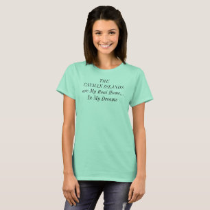 T-shirt ÎLES CAÏMANES Maison de rêve Caraïbes Tropical