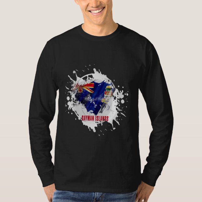 T-shirt Îles Caïmans Splash (Devant)