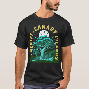 T-shirt Îles Canaries de Tenerife Dragon Vintage Arbre Sou