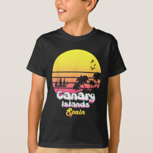 T-shirt Îles Canaries Espagne Vacances Souvenir Cadeau d'é