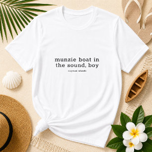 T-shirt Iles Cayman Folk Chanson Munzie Bateau Personnalis