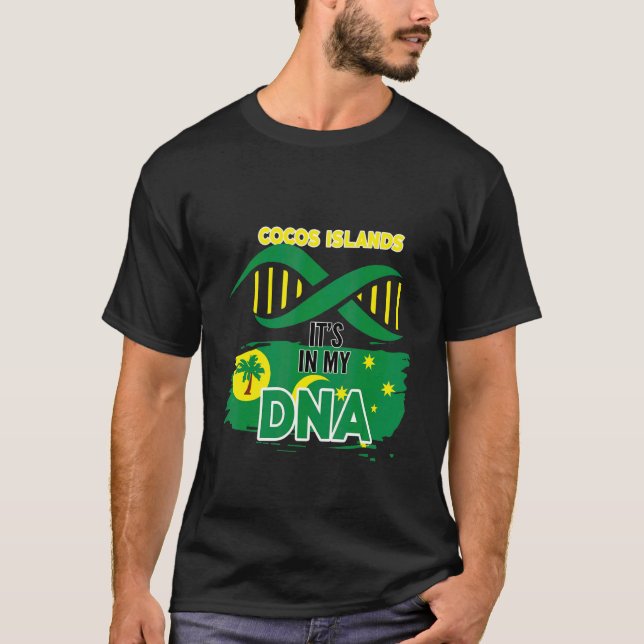 T-shirt Îles Cocos dans mon sang (Devant)