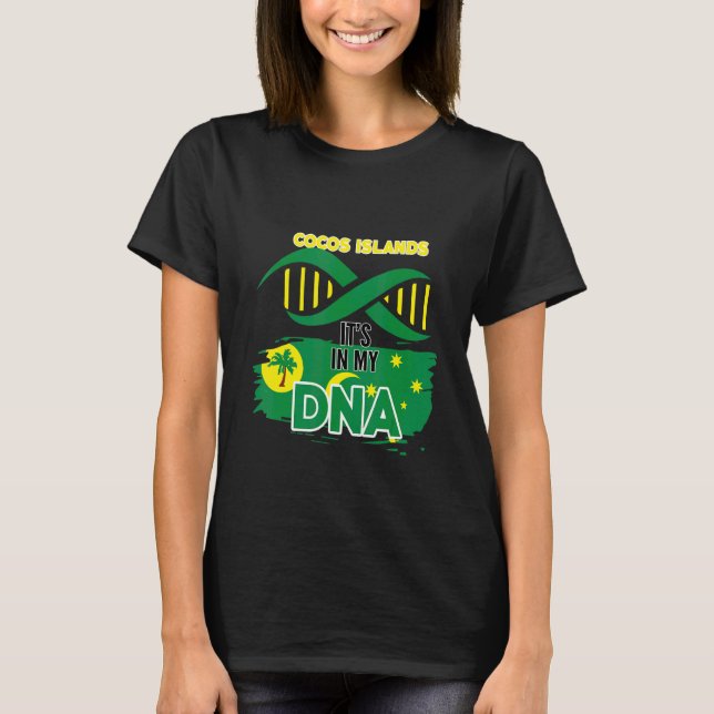 T-shirt Îles Cocos dans mon sang (Devant)