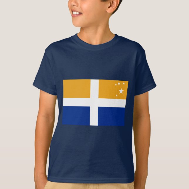 T-shirt Îles de drapeau de Scilly (Devant)