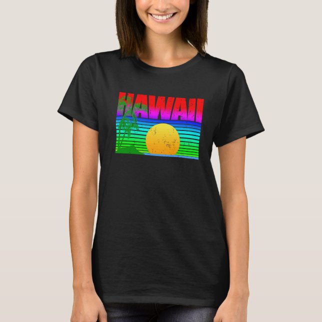 T-shirt Iles d'Hawaii Aloha (Devant)