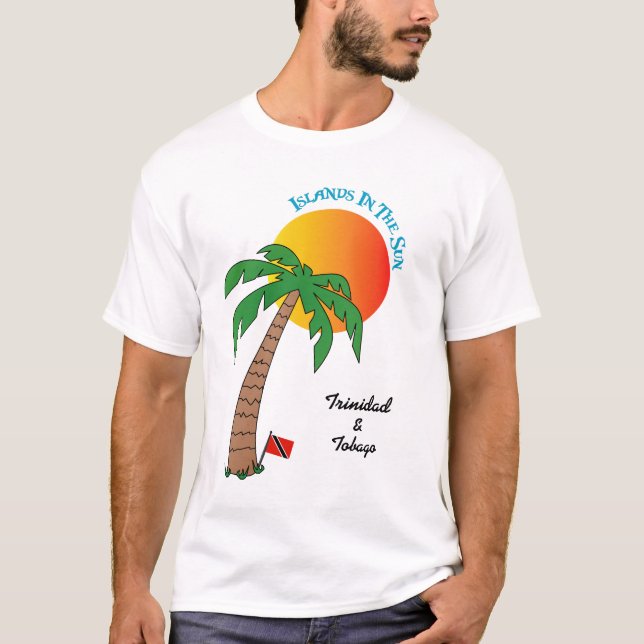 T-shirt Îles du Trinidad-et-Tobago au soleil (Devant)