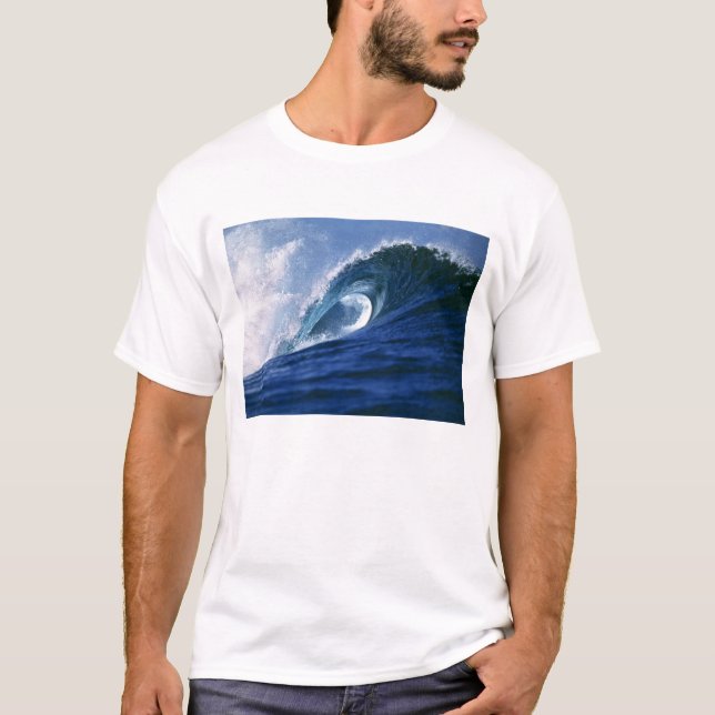 T-shirt Îles Fidji, Tavarua, Cloudbreak. Une vague (Devant)