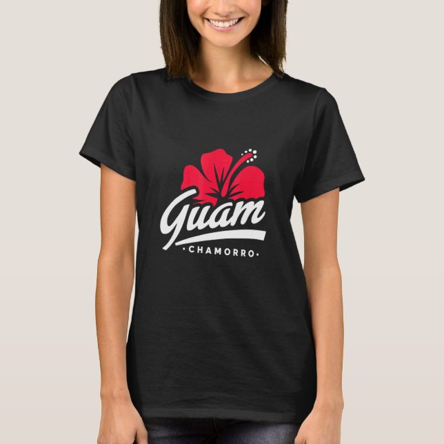 T-shirt Îles Fleurs de Guam (Devant)