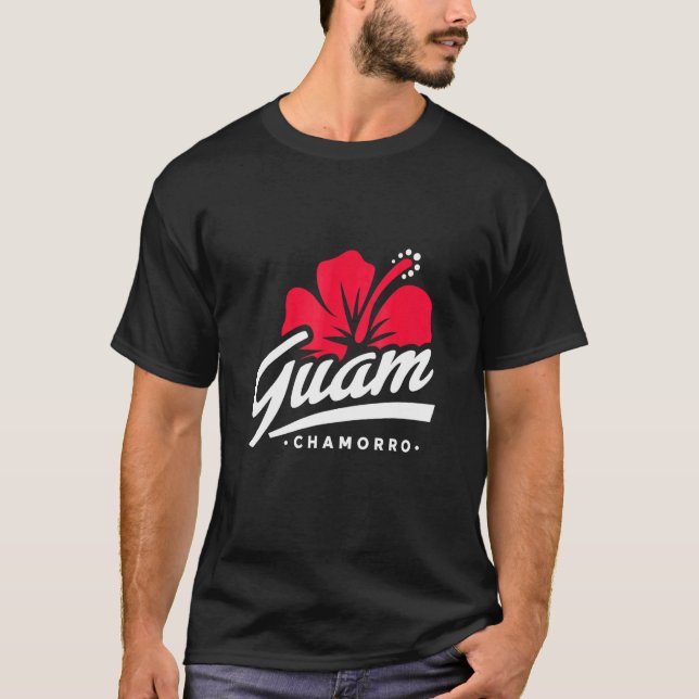 T-shirt Îles Fleurs de Guam (Devant)