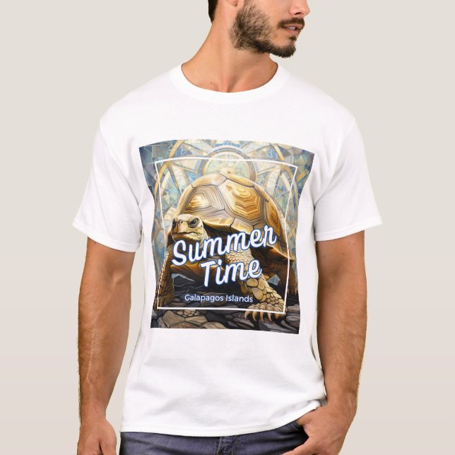 T-shirt Îles Galapagos Heure d'été (Devant)