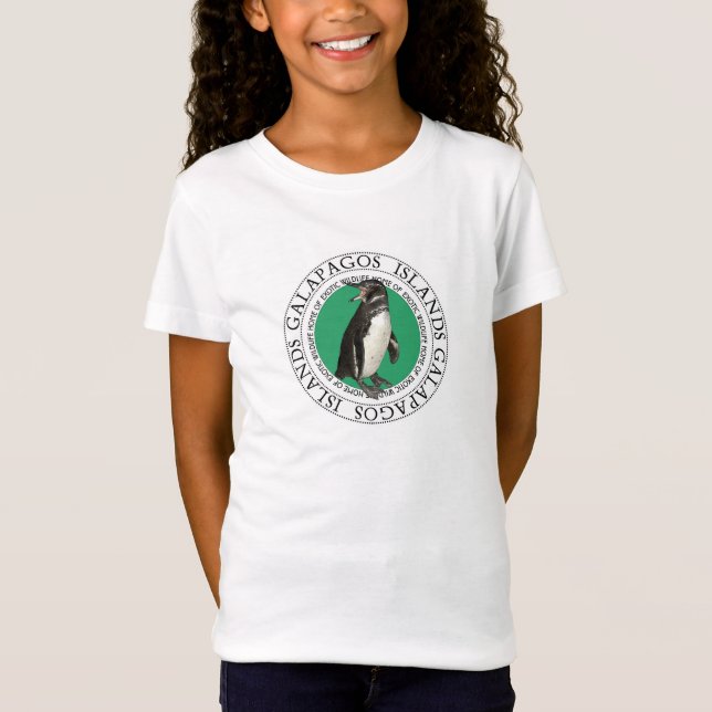 T-Shirt Îles Galapagos Penguin Kids Tee (Devant)