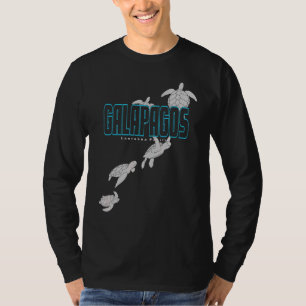T-shirt Îles Galapagos Tortues De Mer Plongée Avec Tu