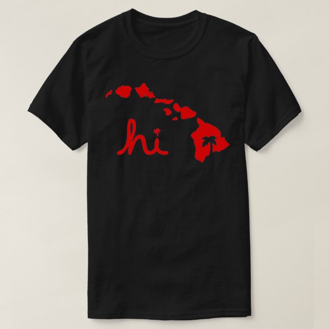 T-shirt Îles Hawaïennes (Design devant)