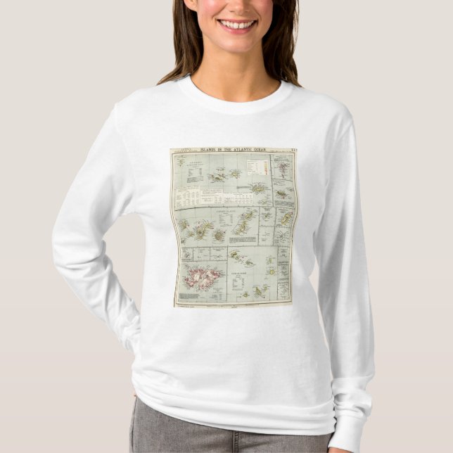 T-shirt Îles, l'Océan Atlantique (Devant)