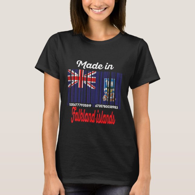T-shirt Îles Malouines fabriquées (Devant)
