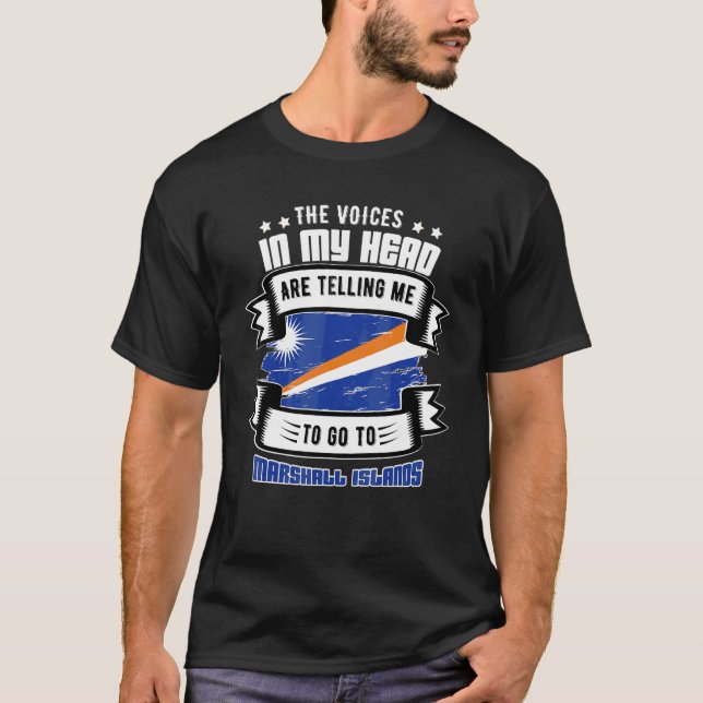 T-shirt Îles Marshall dans ma tête (Devant)