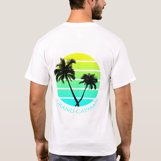 T-shirt Îles Retro Grand Cayman (Dos)
