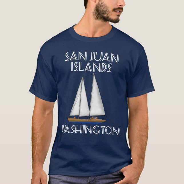T-shirt Îles San Juan Washington (Devant)