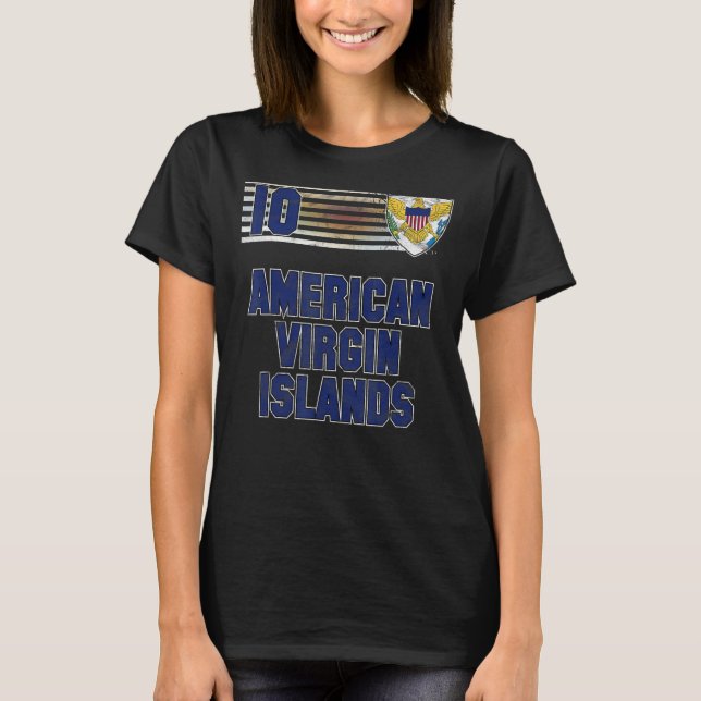T-shirt Îles Vierges américaines (Devant)