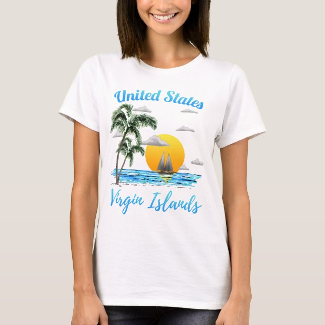 T-shirt Îles Vierges américaines (Devant)