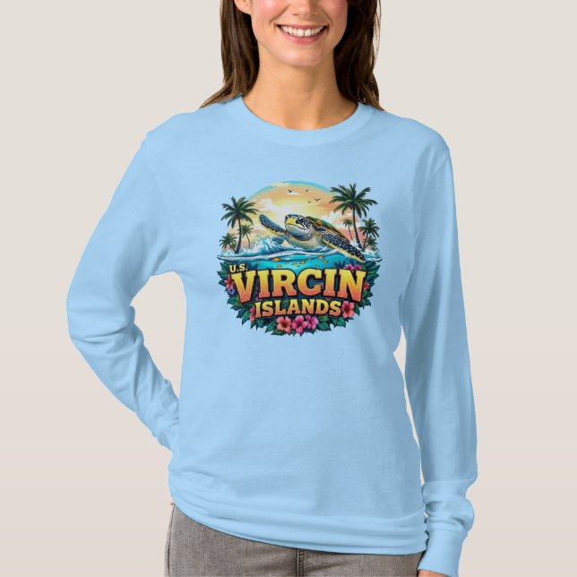 T-shirt Îles Vierges américaines Caraïbes (Devant)
