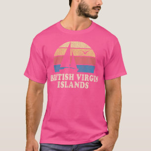T-shirt Îles Vierges britanniques Les années 70 voilier