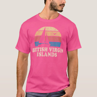 T-shirt Îles Vierges britanniques Les années 70 voilier