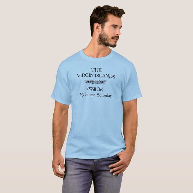 T-shirt ÎLES VIERGES Maison des Caraïbes un jour (Devant entier)