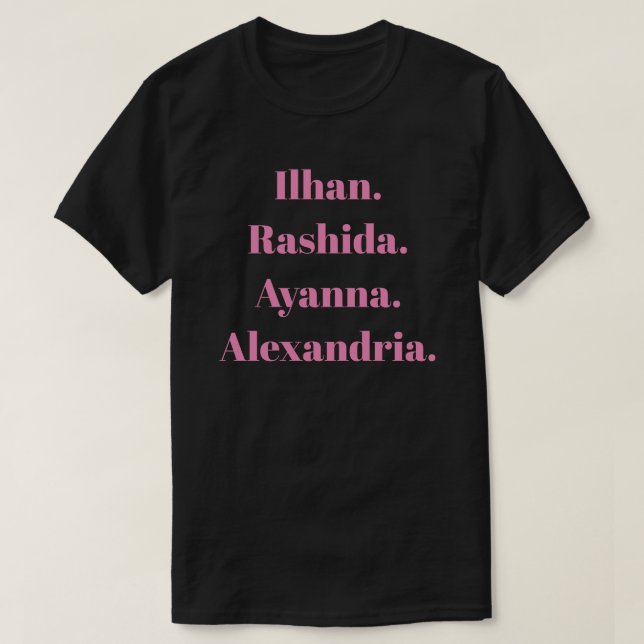 T-shirt Ilhan. Ayanna. Rashida. L'Alexandrie. foncé (Design devant)