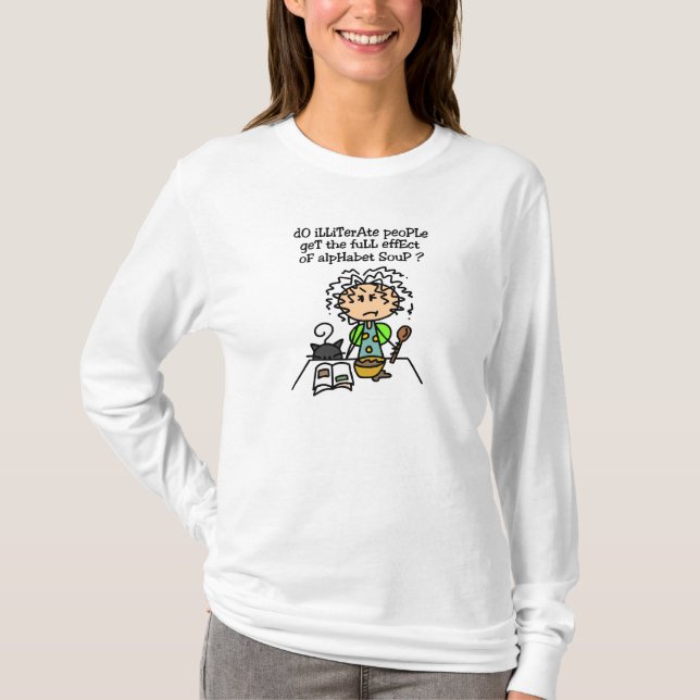 T-shirt Illettrer l'Humour populaire (Devant)