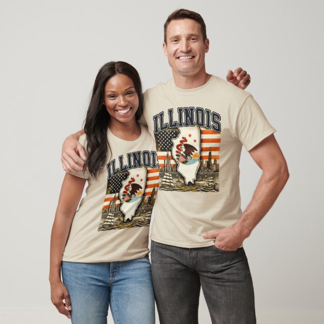 T-shirt Illinois (Unisexe)