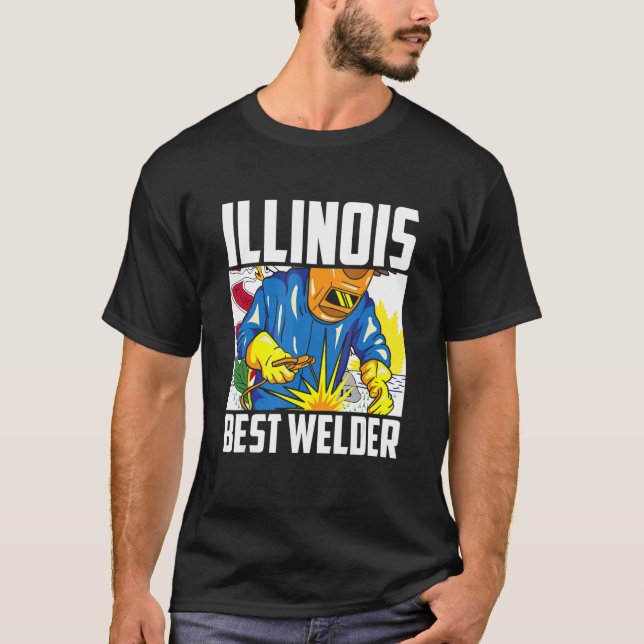 T-shirt Illinois Best Welder Ironsmith Ironsmith Welder (Devant)