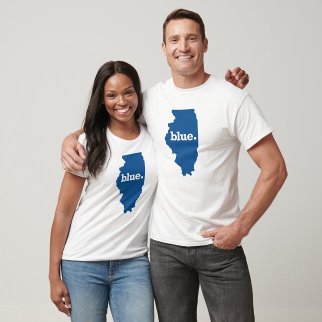 T-SHIRT ILLINOIS BLUE STATE (Unisexe)