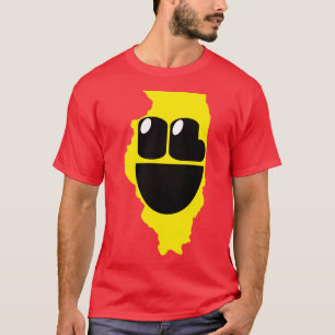 T-shirt Illinois États d'Happynes Illinois visage souriant