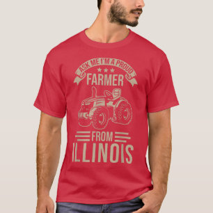 T-shirt Illinois Farmer Pride Je suis un fermier fier d'Il