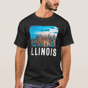 T-shirt Illinois Illinois Touris Illinois Vacances