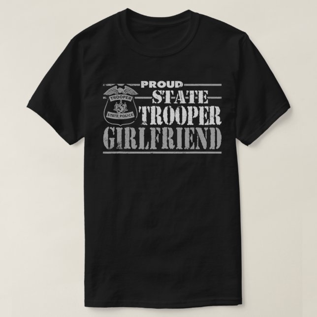 T-shirt Illinois Police d'État Police d'État Girfriend Gif (Design devant)