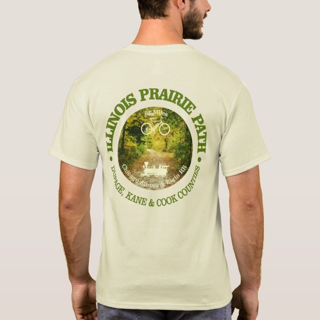 T-shirt Illinois Prairie Path (cyclisme c) (Dos)