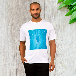 T-shirt Illinois silhouette Blue Starburst