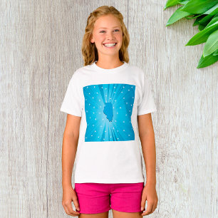 T-shirt Illinois silhouette étoile bleu explosion