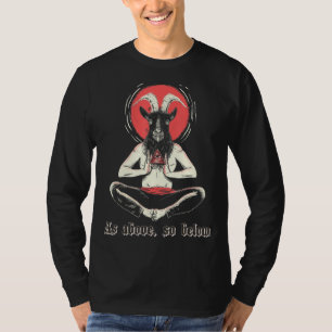 T-shirt Illuminati Baphomet Satanique Occulte Sacré Satani