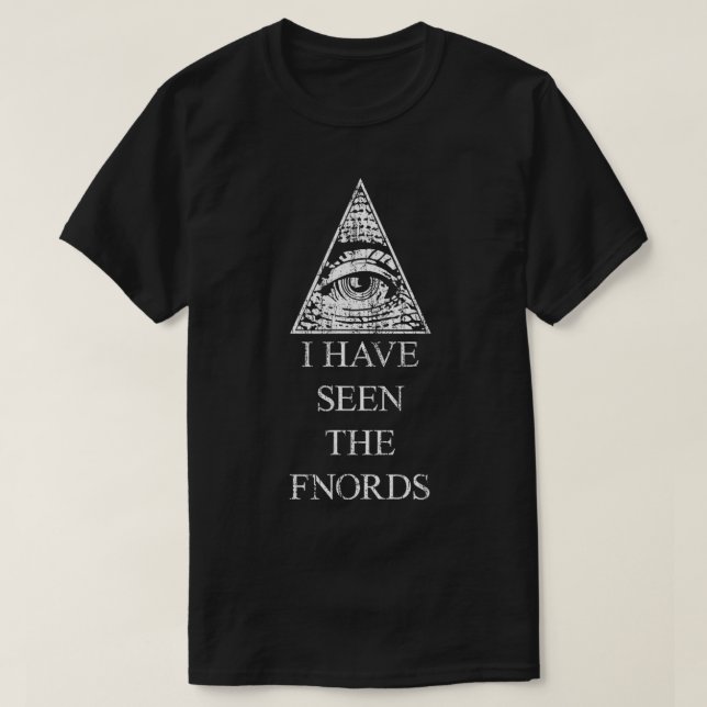 T-shirt Illuminati OEil de la Providence vu les Fnords (Design devant)