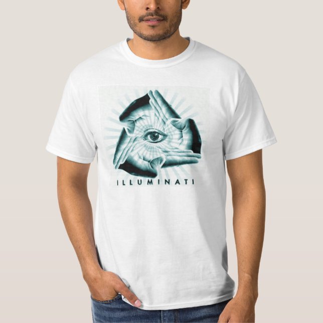 T-shirt Illuminati toute la chemise voyante de graphique (Devant)