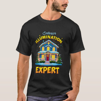 T-shirt Illumination Extérieure Expert Feux de Noël Noël