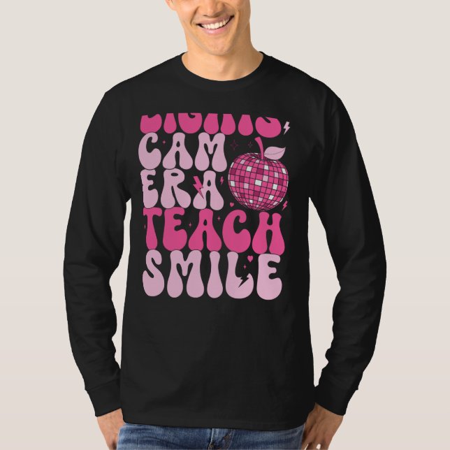 T-shirt Illuminations Caméra Enseigner Smile Citation Insp (Devant)