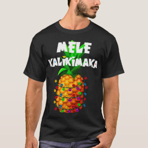 T-shirt Illuminations de Noël Ananas Mele Kalikimaka Ha