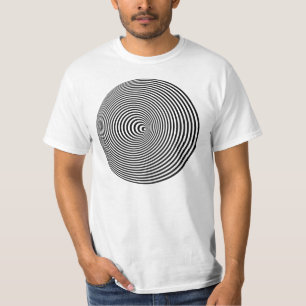 T-shirt illusion 3D optique en spirale